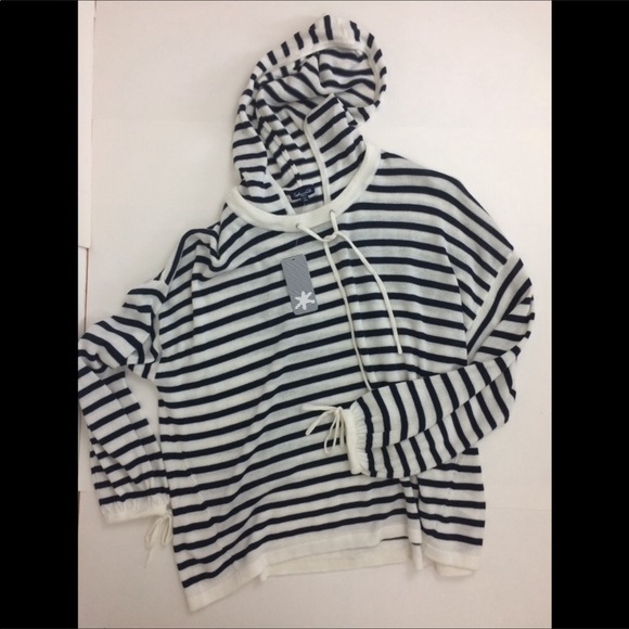 Splendid Seabound Striped hoodie Sweater Small - Picture 3 of 7